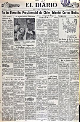 El Diario, edición del 5 de septiembre de 1952