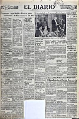 El Diario, edición del 8 de julio de 1952