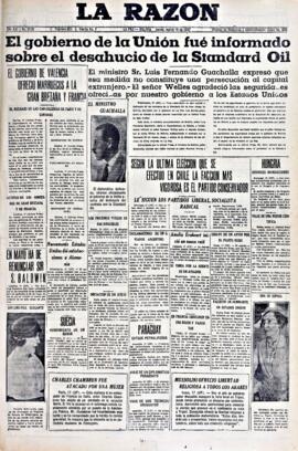 La Razón , edición del 18 de marzo de 1937