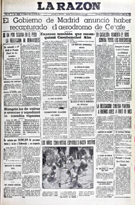 La Razón, edición del 13 de noviembre de 1936