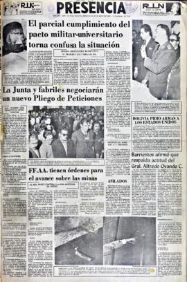 La Razón, edición del 26 de mayo de 1965