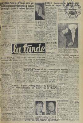 La Tarde, edición del 7 de enero de 1960