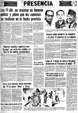 Presencia, edición del 18 de marzo de 1966
