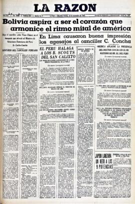 La Razón, edición del 19 de noviembre de 1937
