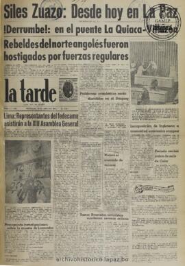 La Tarde, edición del 14 de junio de 1961