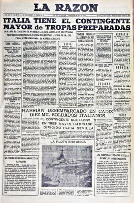 La Razón, edición del 4 de abril de 1937