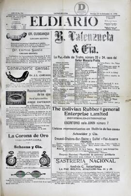 El Diario, edición del 23 de septiembre de 1906