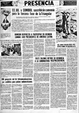 Presencia, edición del 16 de abril de 1966