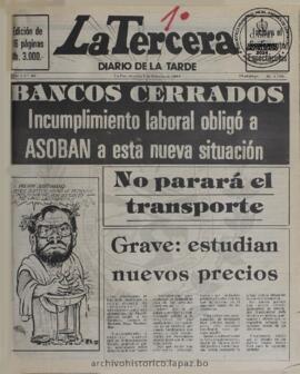 La Tercera, edición del 1 de febrero de 1985