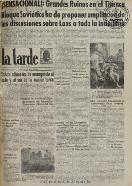 La Tarde, edición del 11 de mayo de 1961
