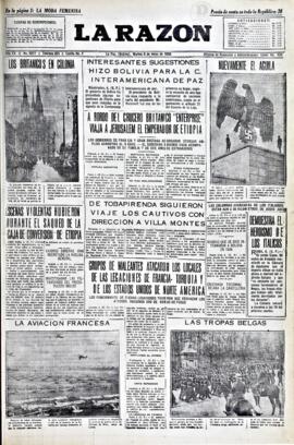 La Razón, edición del 5 de mayo de 1936