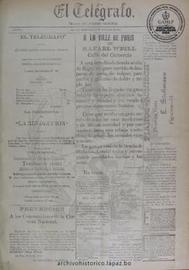 El Telegrafo, edición del 7 de octubre de 1896