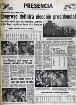 JORNADA CONSTITUYÓ NUEVO TRIUNFO CÍVICO DE LA CIUDADANÍA. (1980, 30 de junio). Presencia [La Paz, Bolivia], p. 1.