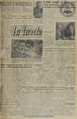 La Tarde, edición del 2 de febrero de 1960