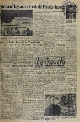 La Tarde, edición del 14 de julio de 1960