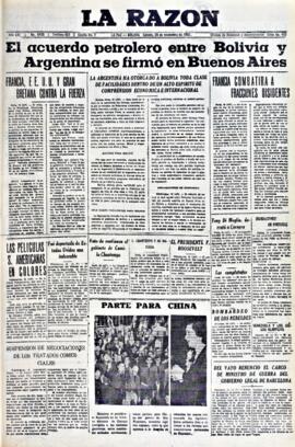 La Razón, edición del 20 de noviembre de 1937