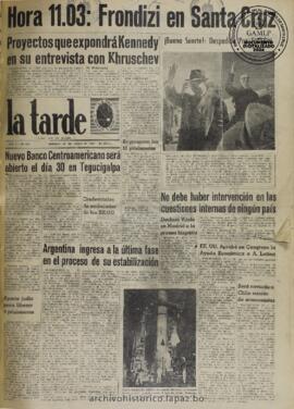 La Tarde, edición del 27 de mayo de 1961