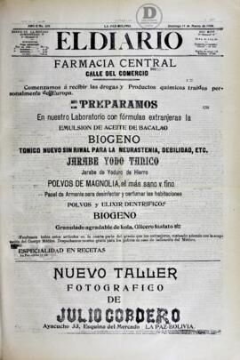 El Diario, edición del 11 de Marzo de 1906