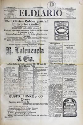 El Diario, edición del 27 de agosto de 1905
