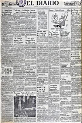 El Diario, edición del 22 de junio de 1952