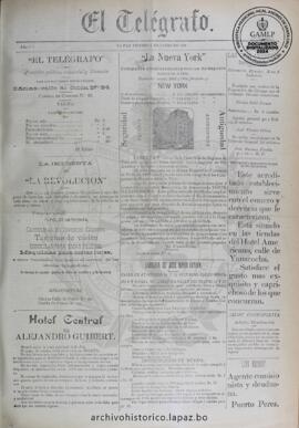 El Telegrafo, edición del 5 de enero de 1894