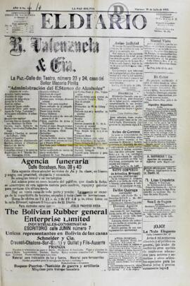 El Diario, edición del 28 de julio de 1905