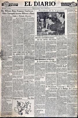 El Diario, edición del 10 de junio de 1952