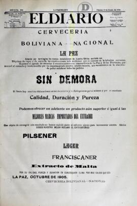 El Diario, edición del 19 de enero de  1906