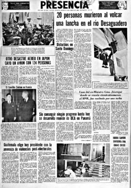 Presencia, edición del 6 de marzo de 1966