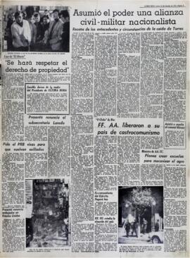 "0 GLOBO" de RIO: FF. AA. LIBERARON A SU PAIS DE CASTROCOMUNISMO. (1971, 23 de agosto). Ultima Hora [La Paz, Bolivia], p. 3.