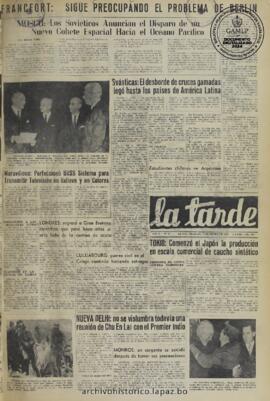 La Tarde, edición del 8 de enero de 1960