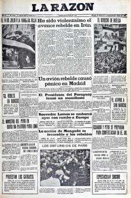 La Razón, edición del 29 de agosto de 1936