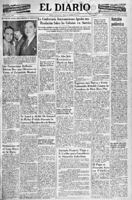 El Diario, edición del 20 de marzo de 1954