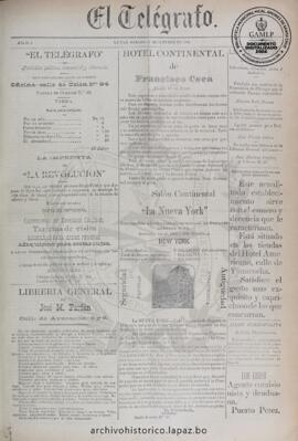 El Telegrafo, edición del 27 de octubre de 1894