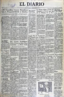 El Diario, edición del 18 de julio de 1953
