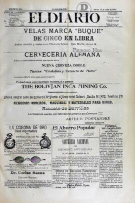 El Diario, edición del 12 de julio de 1906