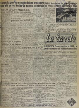 La Tarde, edición del 18 de mayo de 1960