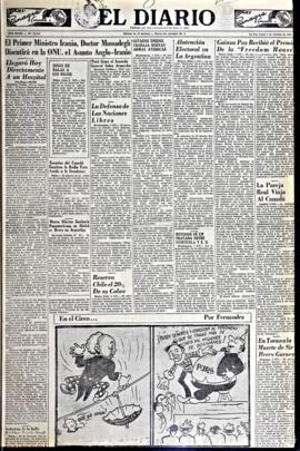 El Diario, edición del 8 de octubre de 1951