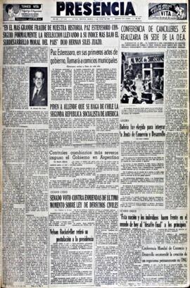 Presencia, edición del 16 de junio de 1964