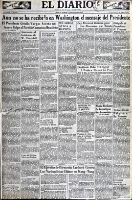 El Diario, edición del 27 de marzo de 1952
