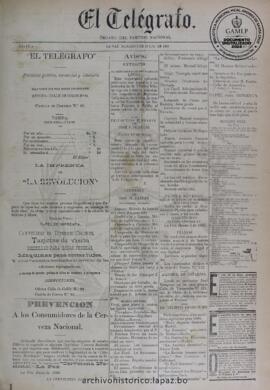 El Telegrafo, edición del 4 de julio de 1896