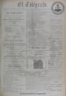 El Telegrafo, edición del 14 de abril de 1894