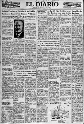 El Diario, edición del 30 de abril de 1954