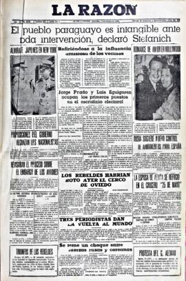 La Razón, edición del 14 de octubre de 1936