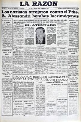 La Razón, edición del 22 de mayo de 1937