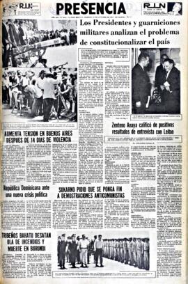 Presencia, edición del 24 de octubre de 1965