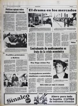 CONTRABANDO DE MEDICAMENTOS ES FRUTO DE LA CRISIS ECONÓMICA. (1982, 13 de julio). Meridiano [La Paz, Bolivia], p. 5.