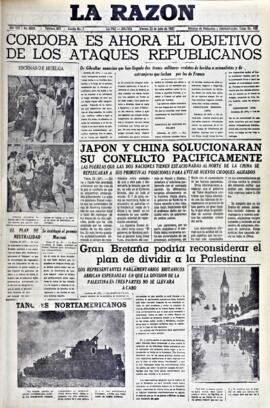 La Razón, edición del 23 de julio de 1937