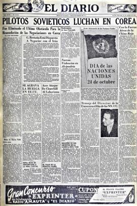 El Diario, edición del 24 de octubre de 1951