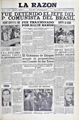 La Razón, edición del 6 de marzo de 1936